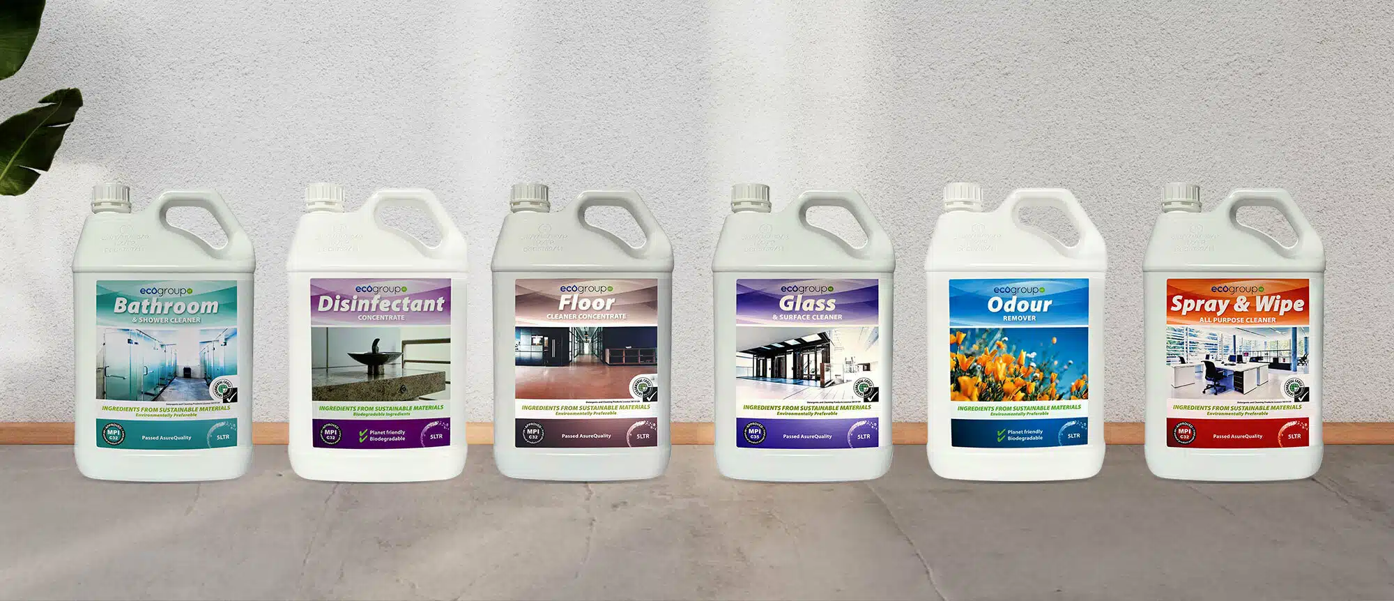 Ecogroup Disinfectant as part of HQ Clean’s eco-friendly product range