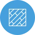Icon: Blue circle with flooring